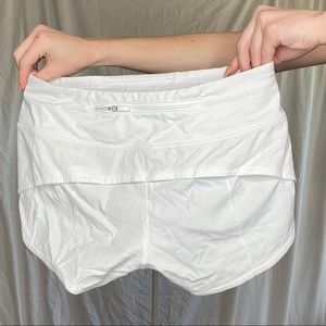 White Lulu Lemon Shorts Size: 2